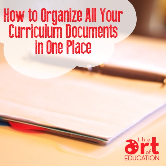 Organize Curriculum Documents