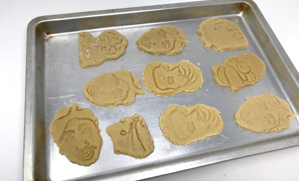 Image of cookies made with 3D pen 