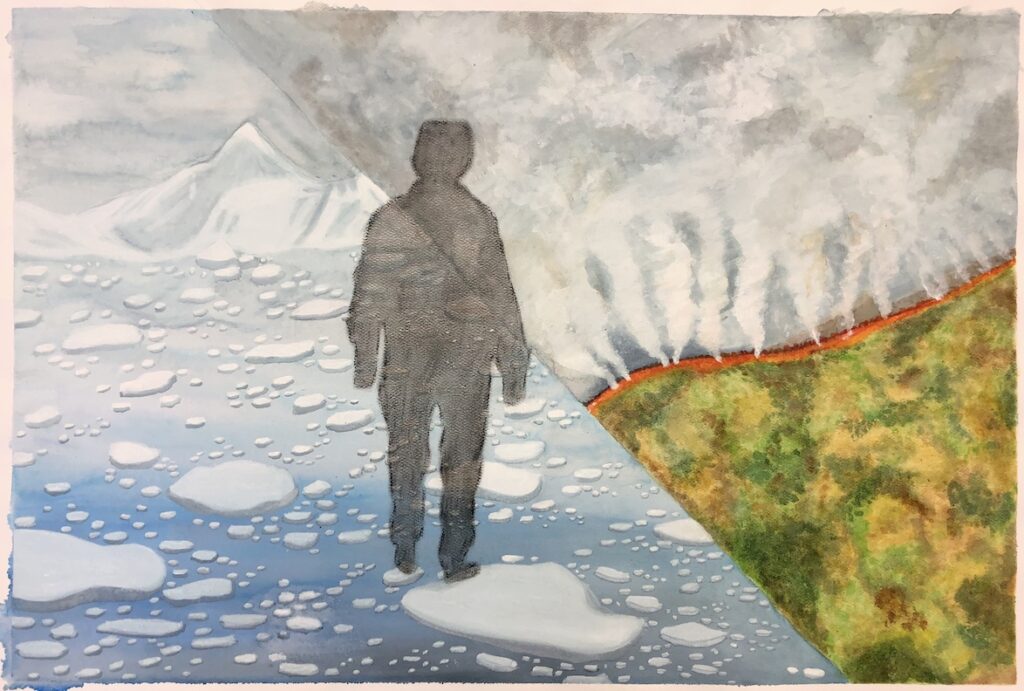 student artwork inspired by Lisa Brice