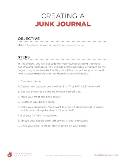 https://uploads.theartofeducation.edu/2020/02/56.2-Creating-A-Junk-Journal-1.pdf
