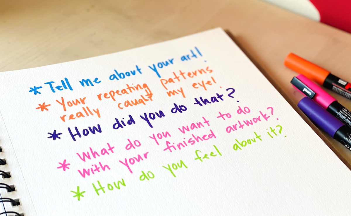 questions to ask kids about art
