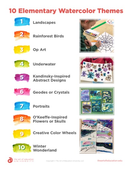 https://uploads.theartofeducation.edu/2020/06/65.2-10-Elementary-Watercolor-Themes.pdf