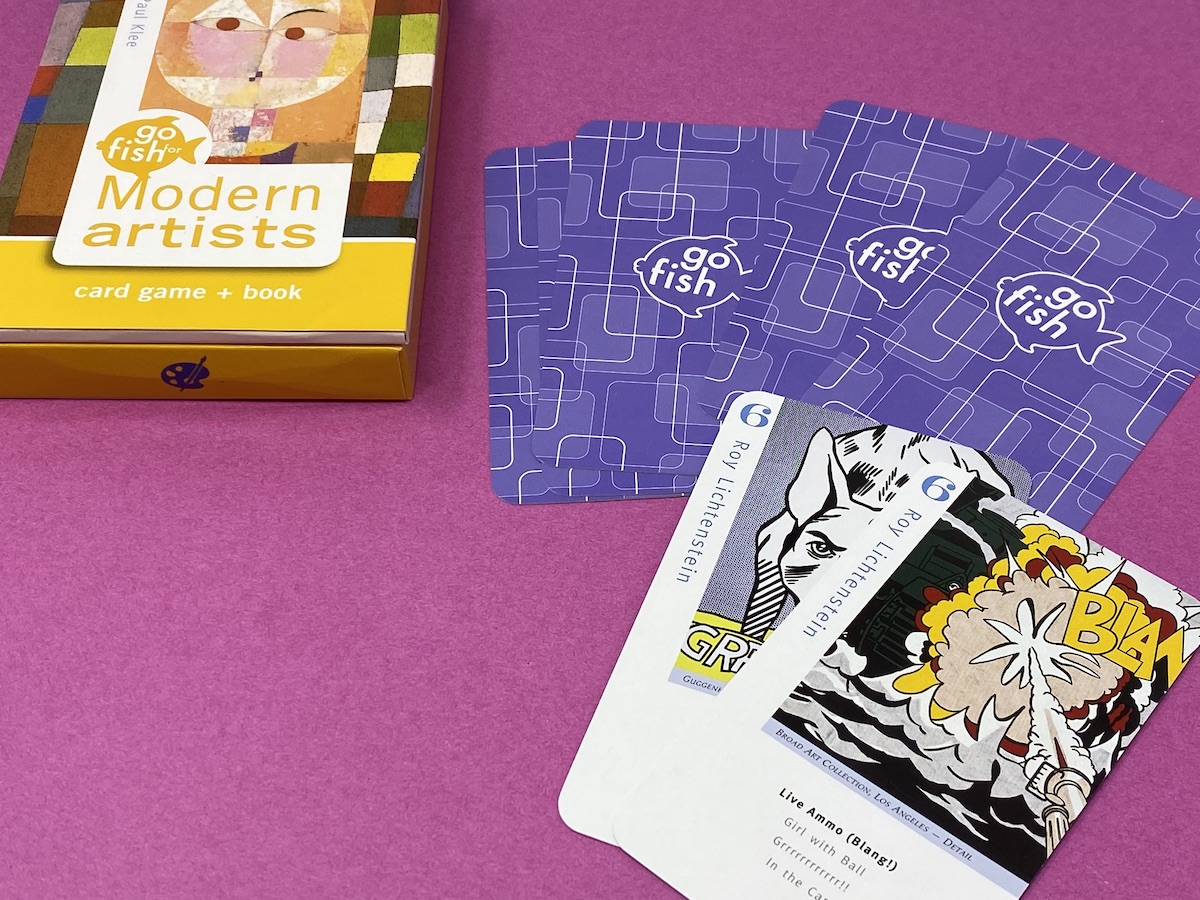 Brand New Go Fish Card Game Modern Artist Card Game Book 