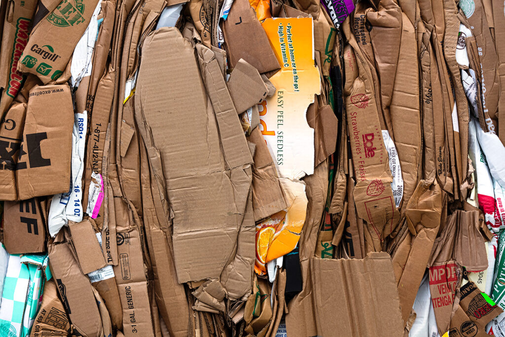 pile of cardboard