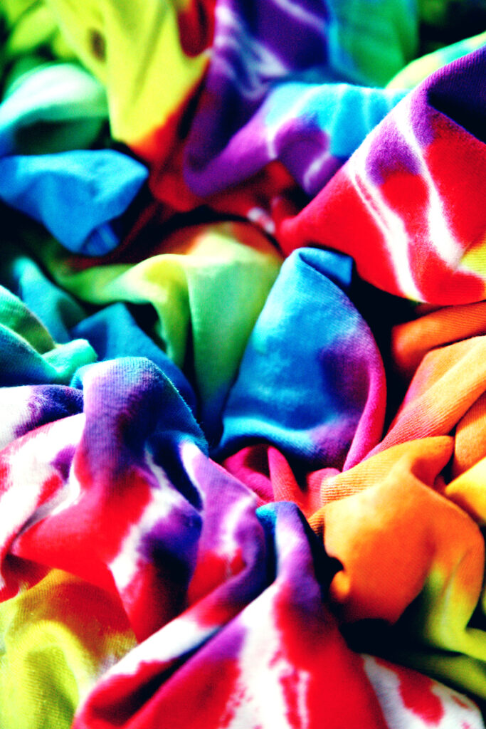 pile of tie dye