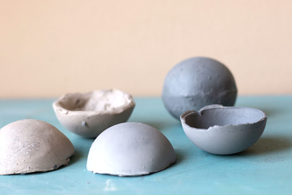 ceramic half spheres