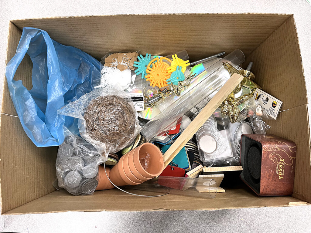 box of miscellaneous treasures