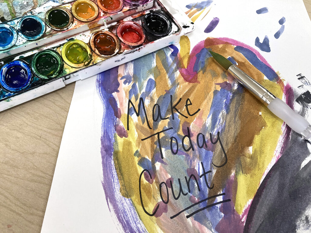 make today count watercolor